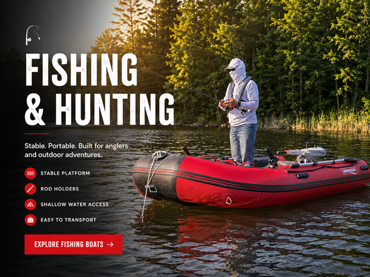 Fishing and hunting inflatable boats Canada