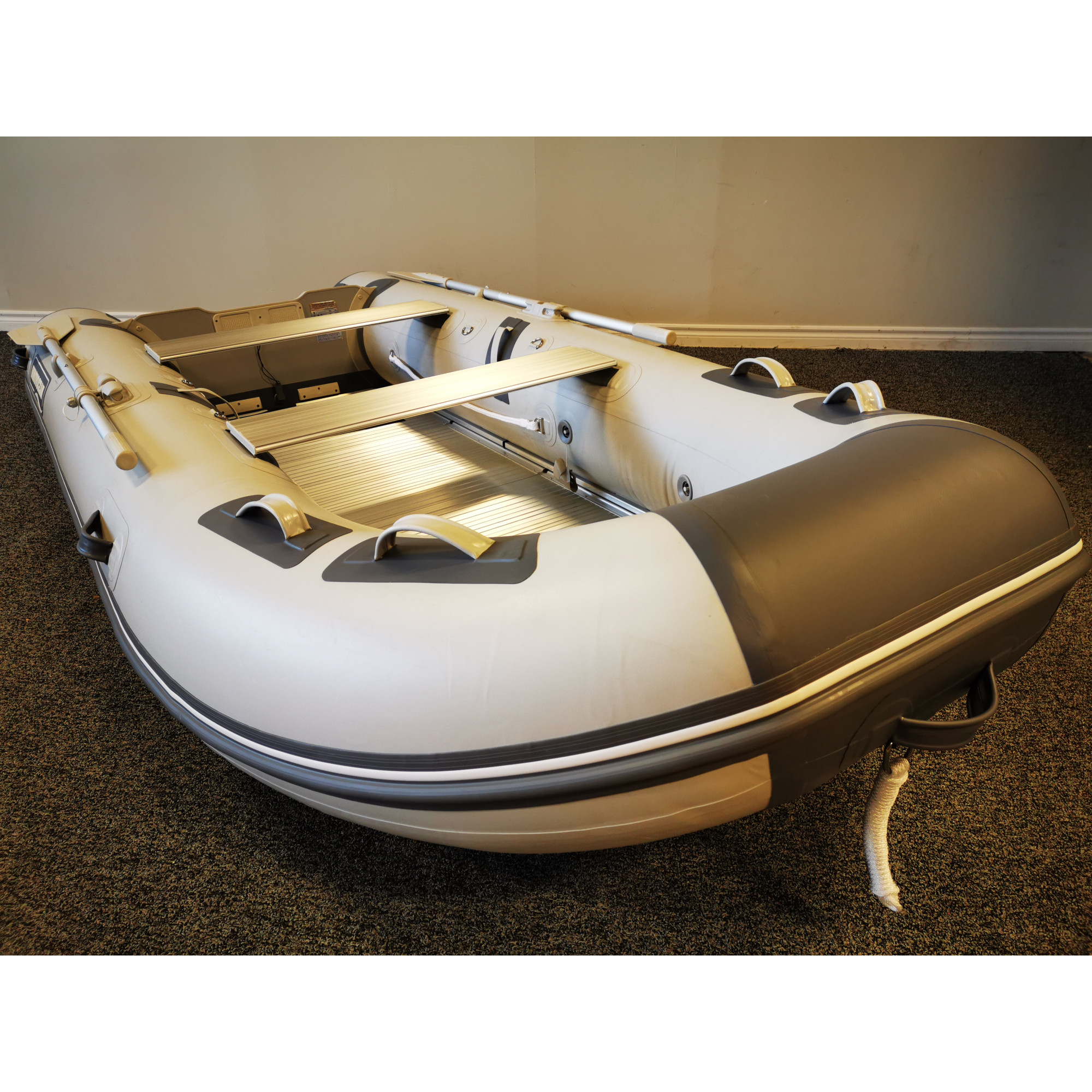 Inflatable Boat with Oars, Inflatable Fishing Boats for Adults 2/3